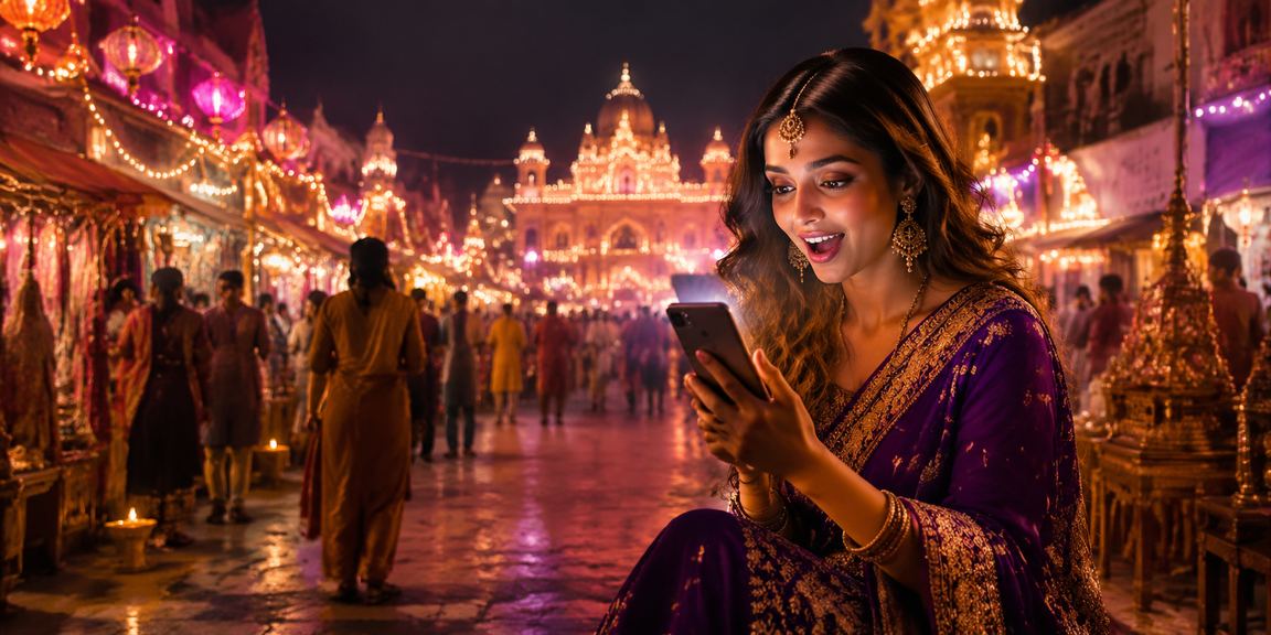 Indian bettor registering on mobile with cricket theme