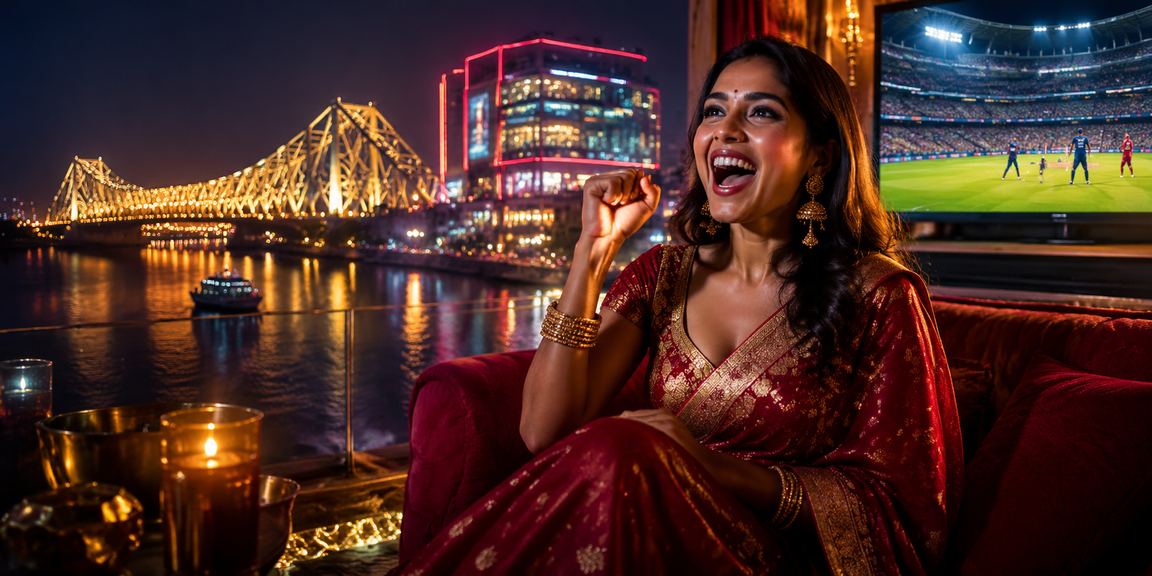 Kolkata Howrah Bridge with festive lights indicating jackpot opportunities